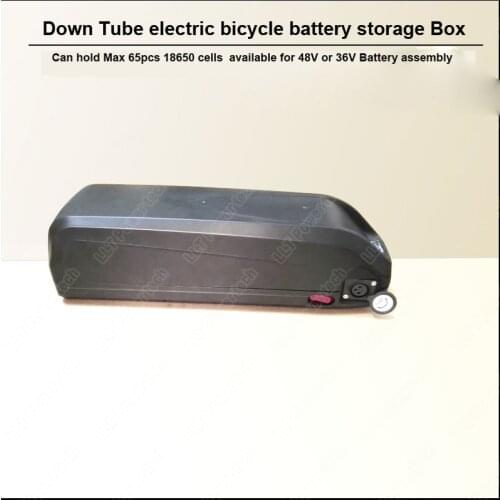 Down Tube E-bike battery box with USB interface and HaiLong Battery plastic case for 36V 48V large capacity 18650 holder