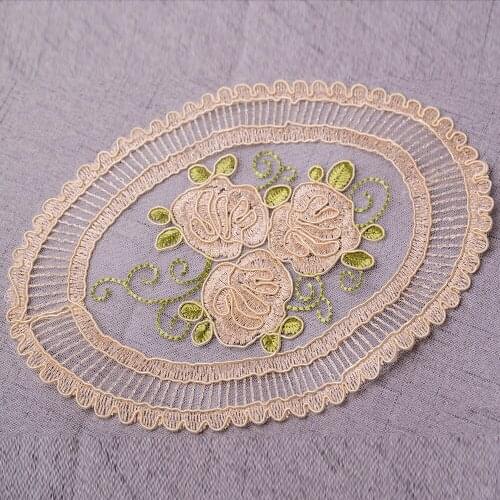 Cusack 23 x 15.5 cm Lace Applique for Costume Home Textiles DIY Crafts Embroidered Sewing Accessories Lace Fabric