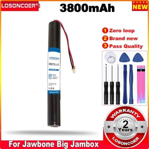 LOSONCOER 0 Cycle 100% New 3800mAh Good Quality Battery for Jawbone Big Jambox Speaker Batteries