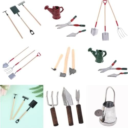 1:12 Scale Dollhouse Garden Tool Furniture Miniature Kids Toys Birthday Christmas Gifts