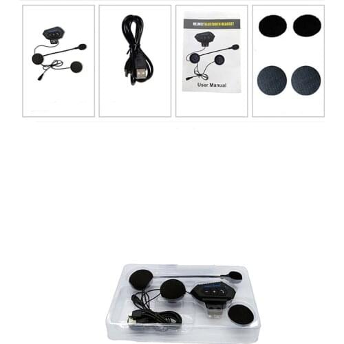 Motorbike Helmet Headset Bluetooth 4.0 Motorcycle Intercom Headphone Earbuds Handsfree With Mic