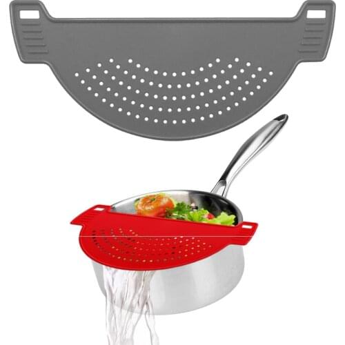 Plastic Rice Vegetables Strainer Drainer for Kitchen Heat Resistant 11x4.6"