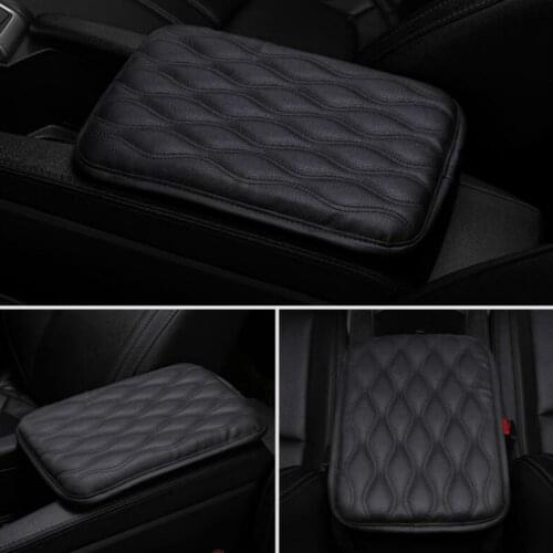 Car Armrest Pad Soft PU Leather Anti Scratch Universal Waterproof Box Cover Cushion Resistant Center Console Accessories Vehicle