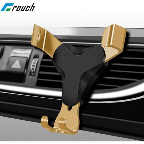 Crouch Car Phone Holder Universal Gravity Air Vent Mount Clip Cell Phone holder In Car Mobile Phone Stand Smartphone cellular