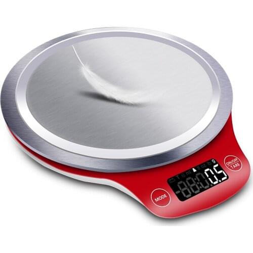 SNABEI 5kg/1g LCD Digital Scale Weight Cooking Measure Tool High Precision Kitchen Scales Stainless Steel Electronic Scale