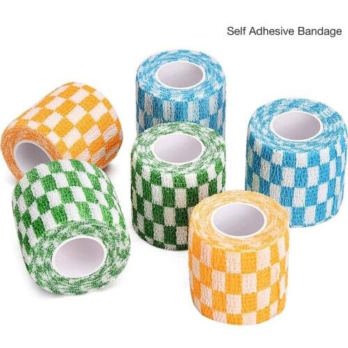 4.5M Cohesive Bandage Sport Self Adhesive Elastic Bandage Wrap Vet Wrap Medical Adhesive Tape Rolls for Wrist Ankle