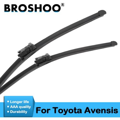 BROSHOO Car Windscreen Wipers Blades Natural Rubber For Toyota Avensis MK3/Avensis T250 MK1 MK2 MK3,Model Year From 1998 To 2016