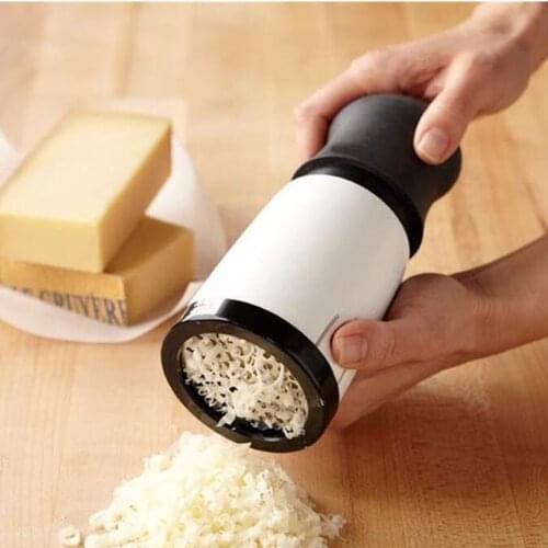 ABS+Stainless Steel Cheese Grater 2 Pattern Blade Kitchen Gadgets Chocolate Grater DIY Butter Food Mill Cheese Grater Slicer