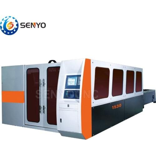 SENYO High efficiency 500w 750w 1000w 1500w 2000w fiber laser cutting machine metal, aluminum fiber laser cutting machine