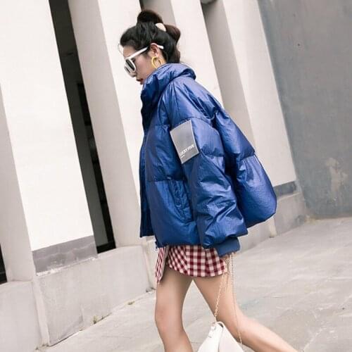 White Duck Down Coat Short Section 2019 Winter Jacket Women Fashion Windproof Warm Padded Down Parkas Femme Casual Outwear f1654