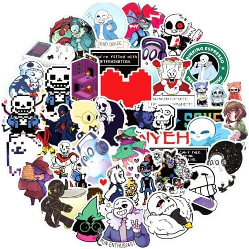 10/30/50pcs/pack Hot Game Undertale Graffiti Stickers For Furniture Wall Desk DIY Chair Toy Car Trunk Computer Decal Motorcycle