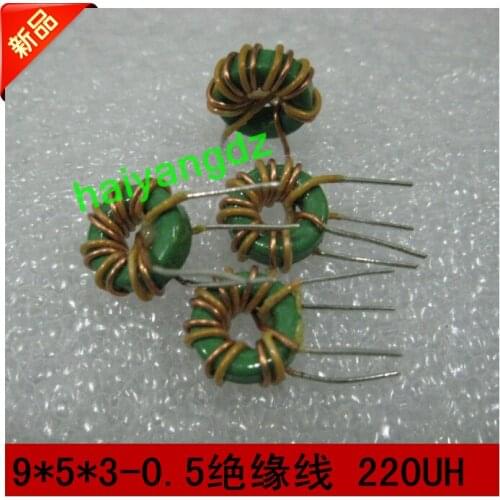 10pcs/9*5*3 0.5 Line Magnetic ring inductors 953 Annular inductance 220UH Common mode inductors