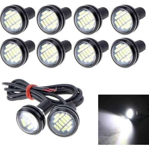 2Pcs 12 SMD LED Daytime Running DRL Backup Light Driving Light 12V 15W ABS Material Car Reversing Lamp Reversing Light