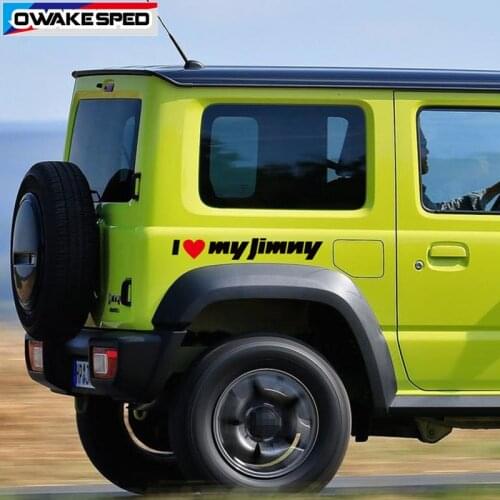 2pcs 55cm Sticker For Suzuki Jimny I love my Jimny Letters Vinyl Decal Car Body Door Side Decor Stickers