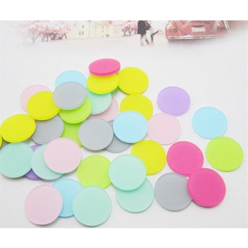 32pcs/lot 2cm Acrylic Round Decoration Crafts Cabochon Flatback Scrapbooking For Embellishments Kawaii DIY Accessories