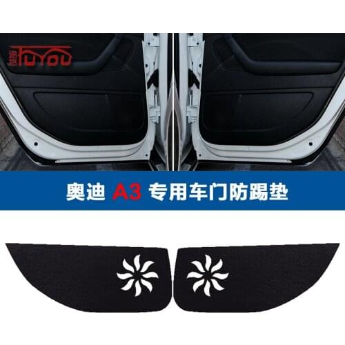 For Audi A3 4pcs Car Inside Door Cover Pad Scratch Protection Anti Kick Pad Car Interior