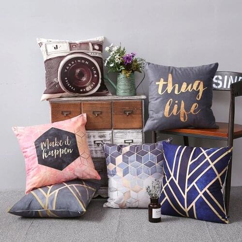 Watercolor Geometric black white super soft Pillow cushion cover decorative PILLOW for office Home Decor pillow sofa cushions