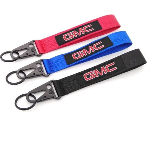 Car Lanyard Neck Straps GMC Keychain Auto Key ID Holders Cell Phone Ring