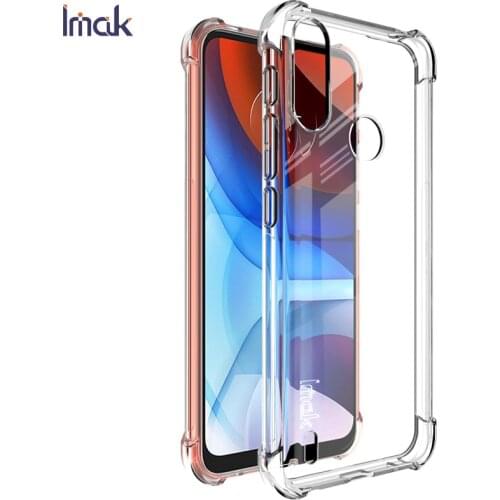 For Moto E7 Power Case IMAK Shockproof Conners Airbags Soft TPU Back Cover Case for Moto E7 Power