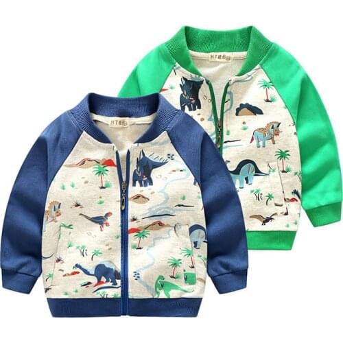 Cartoon Pattern Boys Girls Jacket Autumn Fashion Brand Kids Outerwear & Coats child Clothes Children Windbreaker Kids Jackets