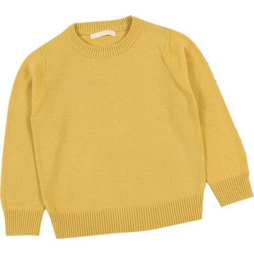 Kids Sweater Tops Boy Girls Sweater Children Knitted Outwear Pullover Knit Bottoming Shirt Children Clothes