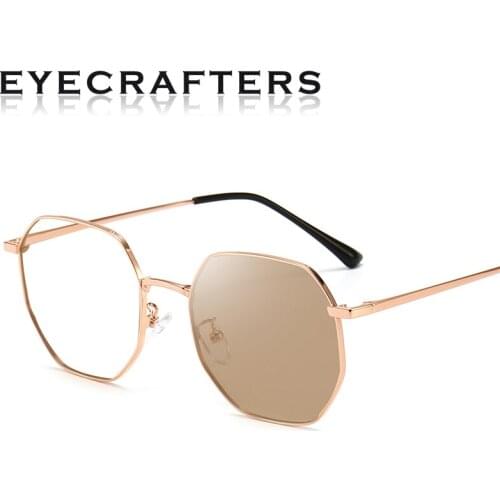 EYECRAFETRS 2021 NEW Womens Mens Anti-Blue Light Glasses Goggle Reader Eyeglasses Frame Computer Glasses Photochromic Glasses