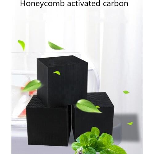 Aquarium Activated Carbon Filter Water Purifier Cube 10X10CM Honeycomb Deodorizing Fishy Smell Magnetic Treasure