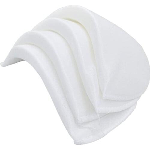 Covered Set-in Shoulder Pads 2 Pair of White Color Shoulder Pad T Shirt