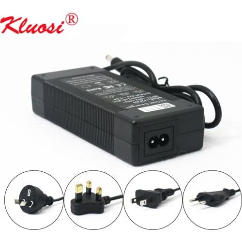 KLUOSI 10S 42V 2A 36V Lithium-ion Battery Pack Charger Power Supply Batterites AC 100-240V Converter Adapter EU/US/AU/UK DC Plug