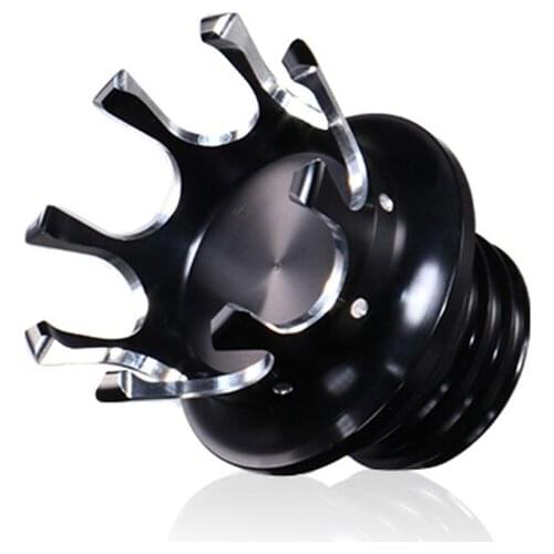 Motorcycle CNC King Crown Style Gas Oil Cap Fuel Tank Cover For Harley Dyna Softail Road King FLHR Sportster 883 1200