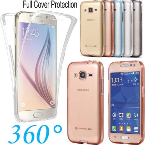 360 Degree Full Body Protective Soft Cases For Samsung Galaxy J4 J6 A6 A8 Plus J3 J5 J7 2017 J8 A7 A9 2018 Double Silicone Cover