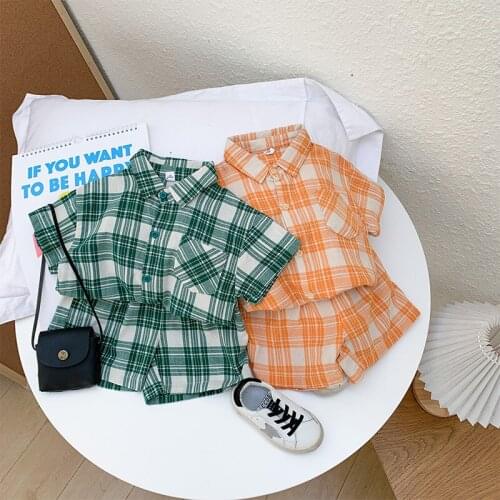 New Short Sleeve Spring Summer Childrens Clothes Suit Boys T-shirt+ Shorts 2pcs/Set Kids Teenage Top School Beach Boy Clothing