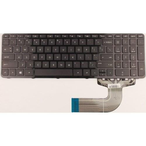 New Genuine Keyboard US Version For HP Pavilion 15t 15t-n 15-e 15-f 15-e000 15-e010us Laptop With Frame