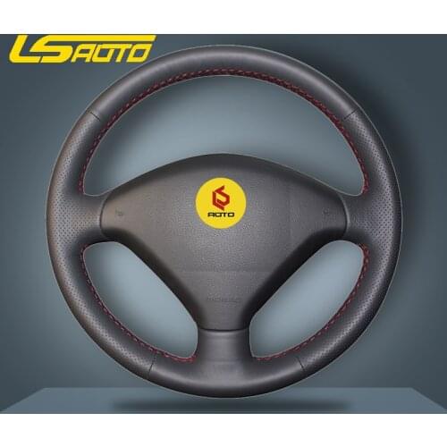 Braiding cover for Steering Wheel Cover for Peugeot 307 2001-2008 307 SW 2005-2008 funda volante leather steering wheel case