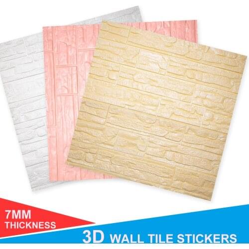 New DIY 3D Brick PE Foam Wallpaper Panels Room Decal Stone Decoration Embossed Living Room Kids Safty Bedroom Home Decor 70*38cm