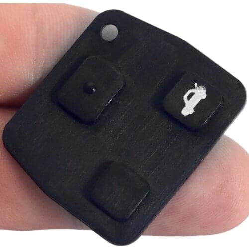 Rubber Black 3 Buttons Replacement Remote Key Fob Repair Switch Rubber Pad Car Key Shell Cover fit for Toyota
