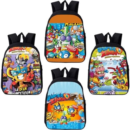 Boys Girls Superzings Backpack Children 3D Anime Cartoon Super Zings SchoolBags Backpacks Women Men Waterproof Laptop Travel Bag