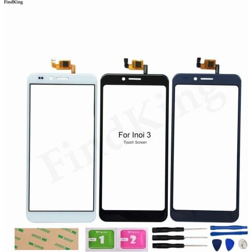 5.0" Touch Screen For Inoi 3 Touch Screen Sensor Digitizer For Inoi 3 Lite Front Glass Touch Panel 3M Glue Wipes
