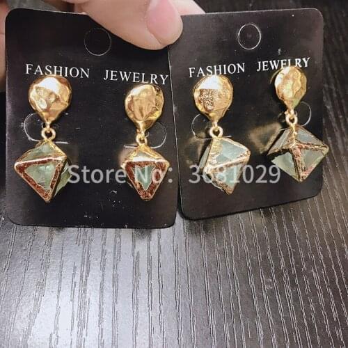 European and American fashion style earring geometric crystal earring super flash long pendant earrings female earrings