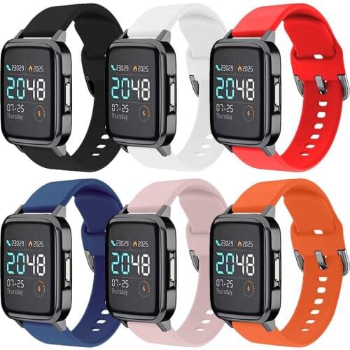 Replacement Silicone Wrist Strap 20mm Watch Band For Xiaomi Haylou Solar LS01 Smart Watch Sport Bracelet Accessories