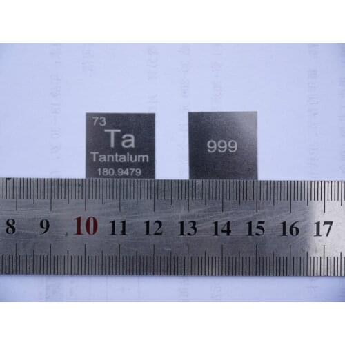 Tantalum cycle phenotype of pure tantalum Ta = 99.9%, 0.2 * 20 * 20 about 1.5 grams