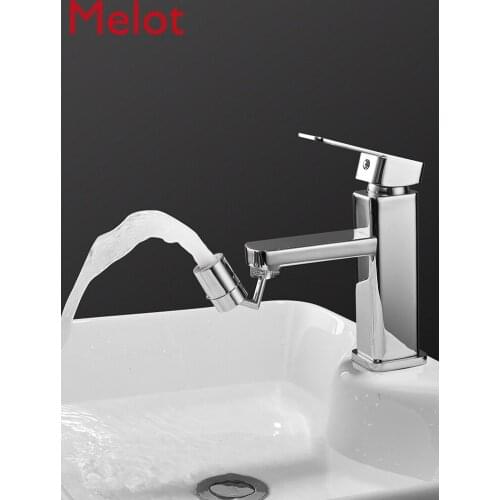 Wash Basin 360 Degrees Rotatable Universal Faucet Anti-Spray Head Nuzzle Bathroom Wash Extension Foaming Artifact