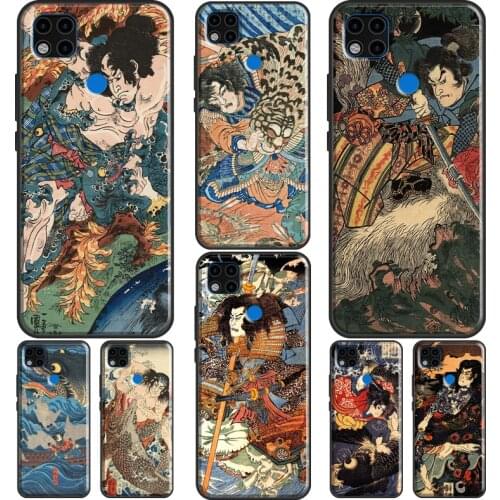 Japanese Ukiyo-e Art Case For Xiaomi Redmi Note 10 Pro Note 8 9 Pro Note 9S 8T Funda For Redmi 9T 9A 9C 8A 7A