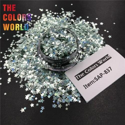 TCT-377 Winking Star High Flash Shinning Laser Color Nails Glitter Nail Art Decoration Tumblers Craft DIY Accessoires Festival