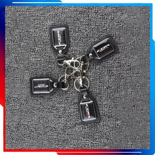Motorcycle key chain cowhide key ring cover for Honda CBR 600RR CBR900RR CBR600F CBF600 key chain key cover bag