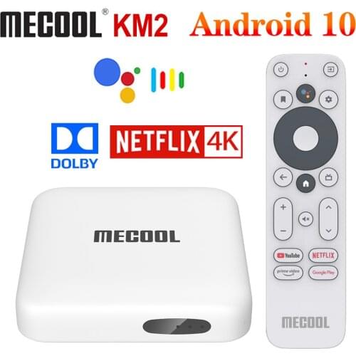 Mecool KM2 Smart TV Box Android 10 Google Certified TVBox Global Version support Netflix 4K Dolby BT4.2 Prime Video Set Top Box