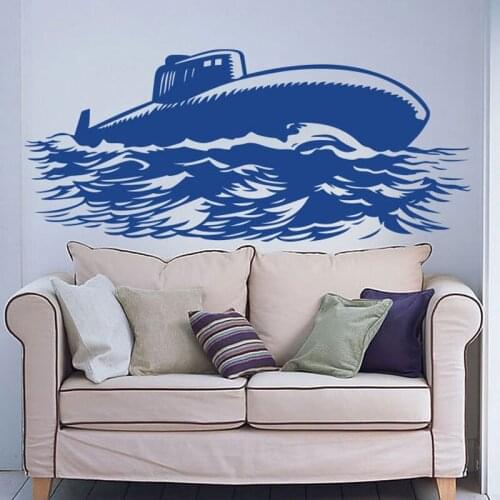 ZOOYOO Navy Military Submarine Wall Decal Art Decor Living Room Decoration Bedroom Nursery Wall Sticker Murals