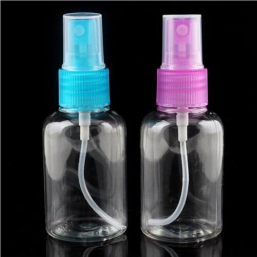 3Pcs/Set Refillable Bottles Travel Transparent Plastic Perfume Atomizer Empty Small Spray Bottle 50ml Toxic Free Safe Dropship