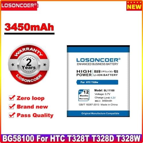 3450mAh BL11100 BG58100 BG86100 (BA S800) For HTC Desire U V VC X T328D T328e T328T T328W T327D T327T T327W T329D T329T Battery