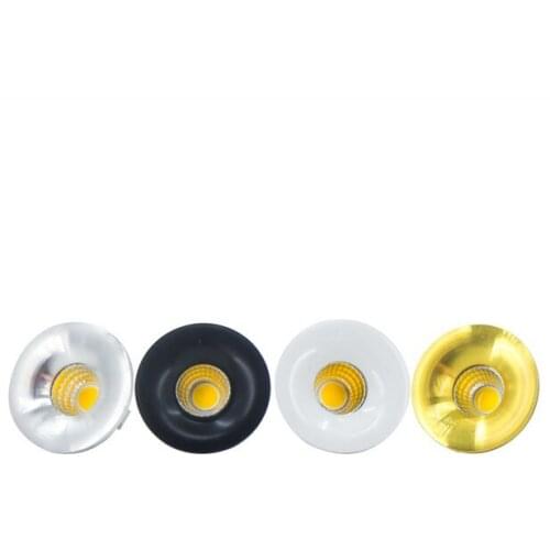 AC 110~240v 3W LED Ceiling Recessed Spot Light Downlight Dark Mounted Black Embed Lamp Bedroom Showcase Decoration